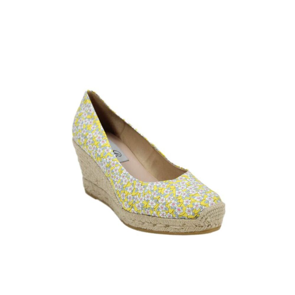 Diane B Women'e Slip-On Round Toe Floral Espadrille Wedge Shoes Size 38